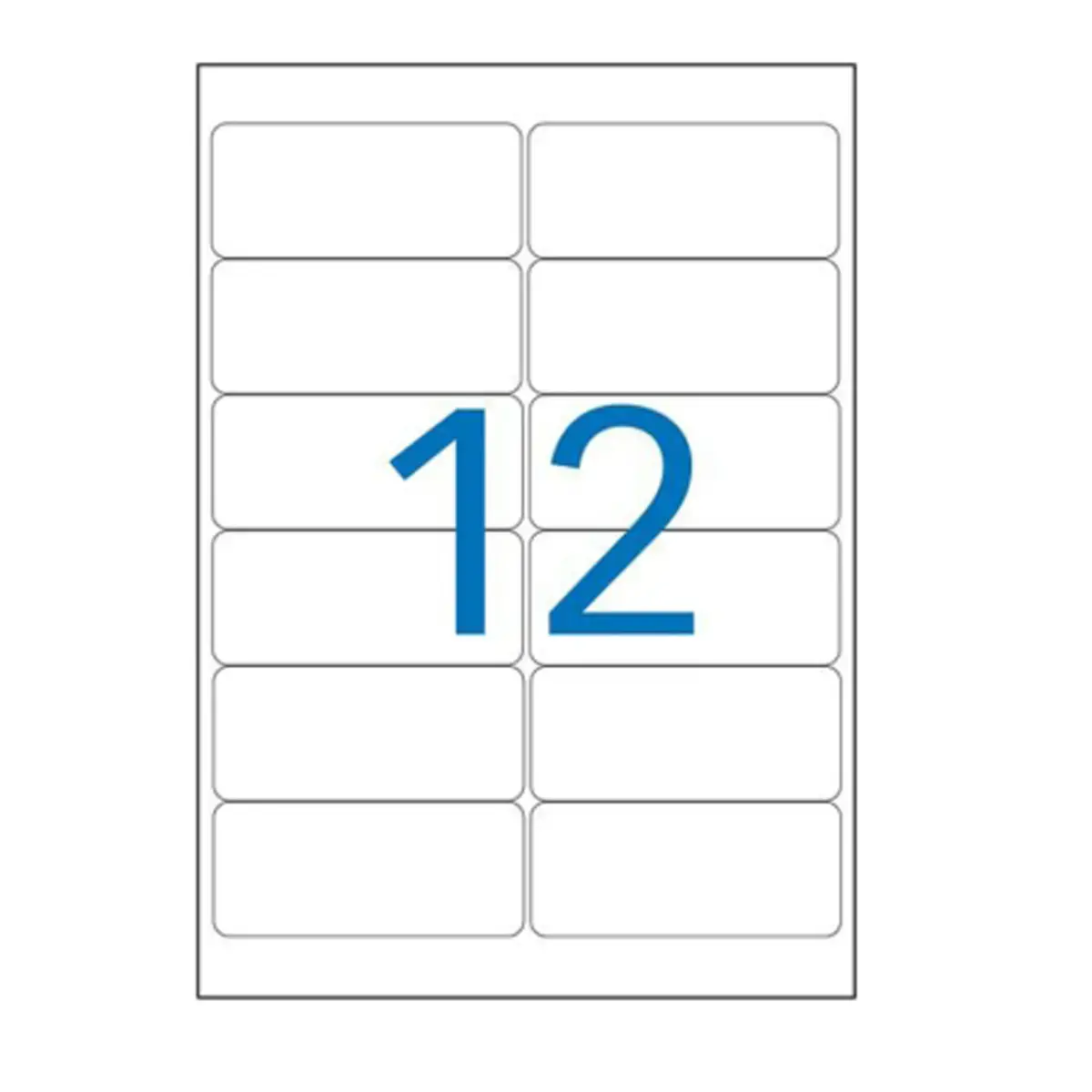 25 Planches d'étiquettes enlevables laser99,1x42,3mm 300 étiq/boîte.