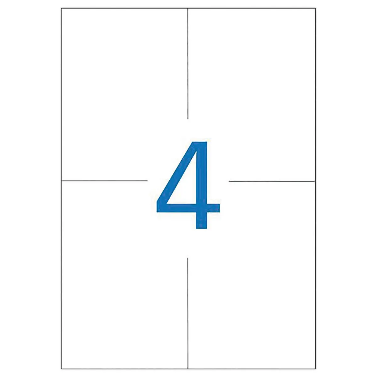 100 Planches d'étiquettes multi-usages - 105x148 mm - APLI