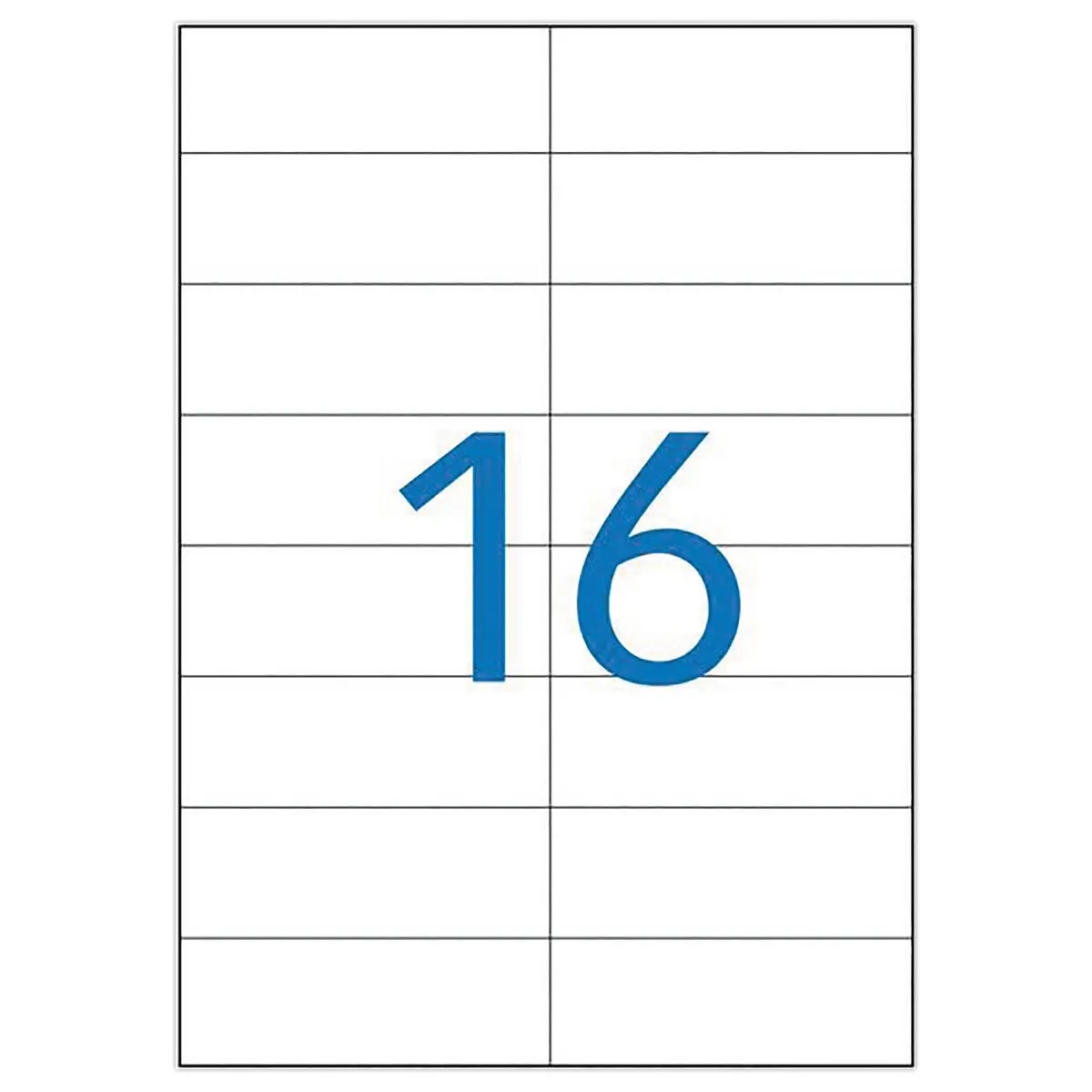 100 Planches d'étiquettes multiusages - 105x37 mm