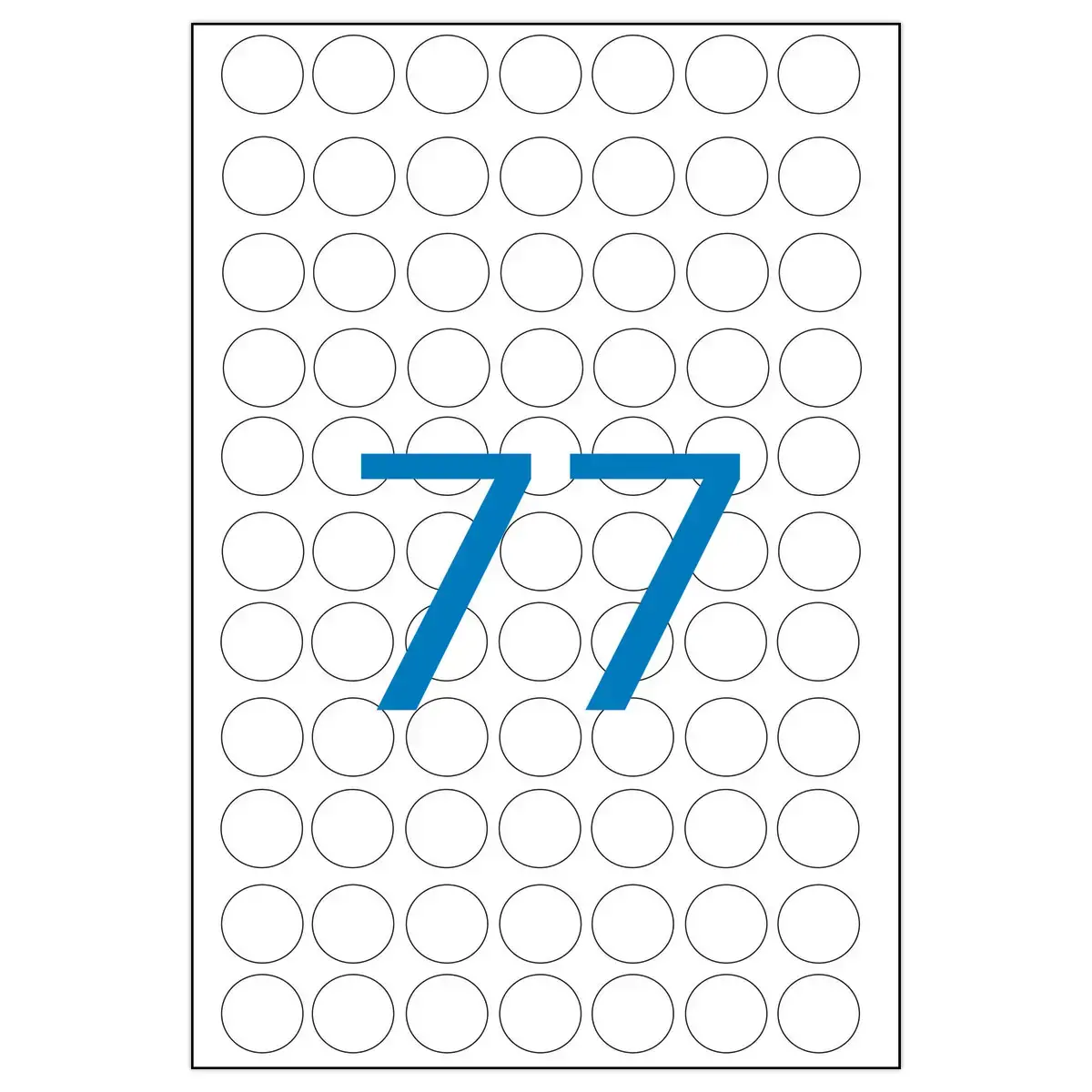 539 pastilles gommettes de signalisation rondes, &Oslash; 8mm, blanc 