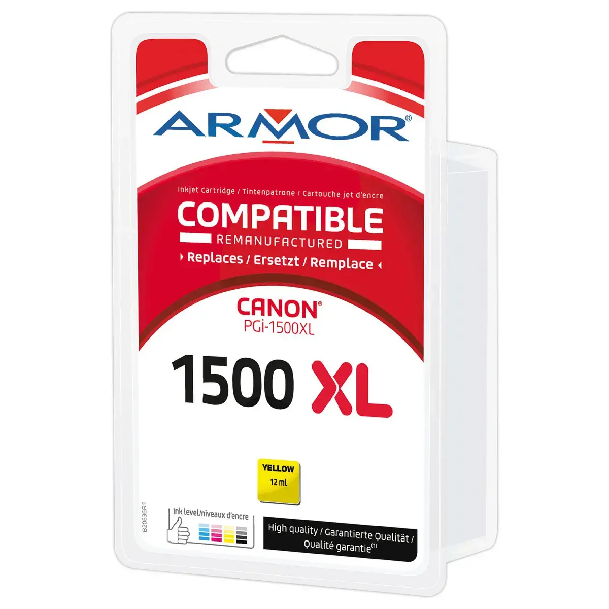 Cartouche éq. CANON PGI-1500XL - Haute capacité - Jaune - OWA
