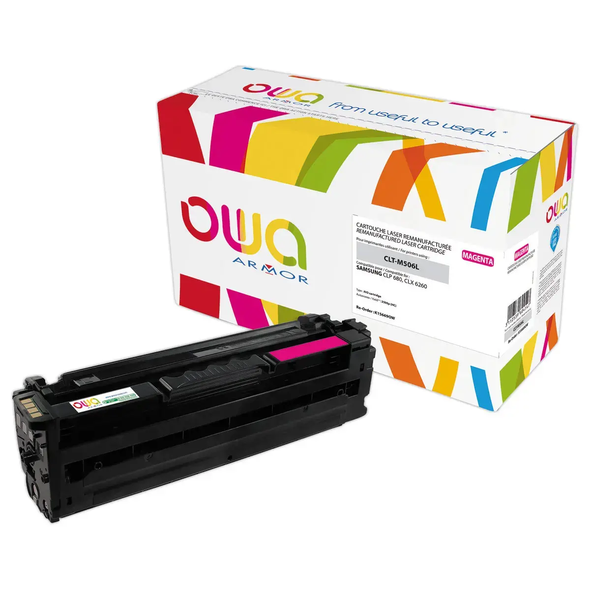 Toner éq. SAMSUNG CLT-M506L/ELS - Haute capacité - Magenta - OWA
