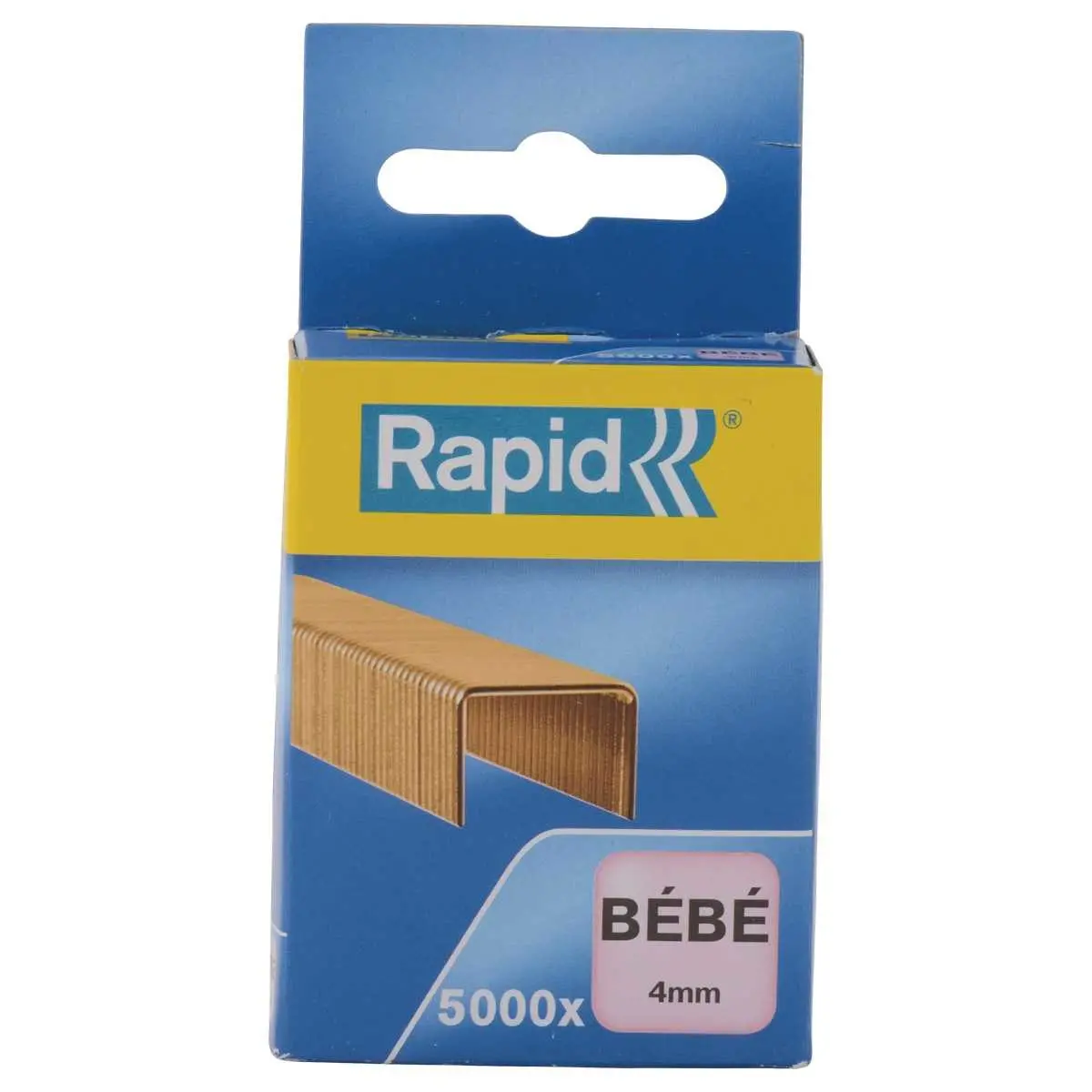 5000 Agrafes Bébé cuivrées pour agrafeuses de bureau - 4 mm - RAPID