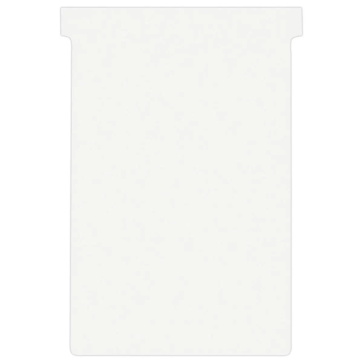 100 Fiches T pour planning - Taille 4 - Blanc - NOBO 