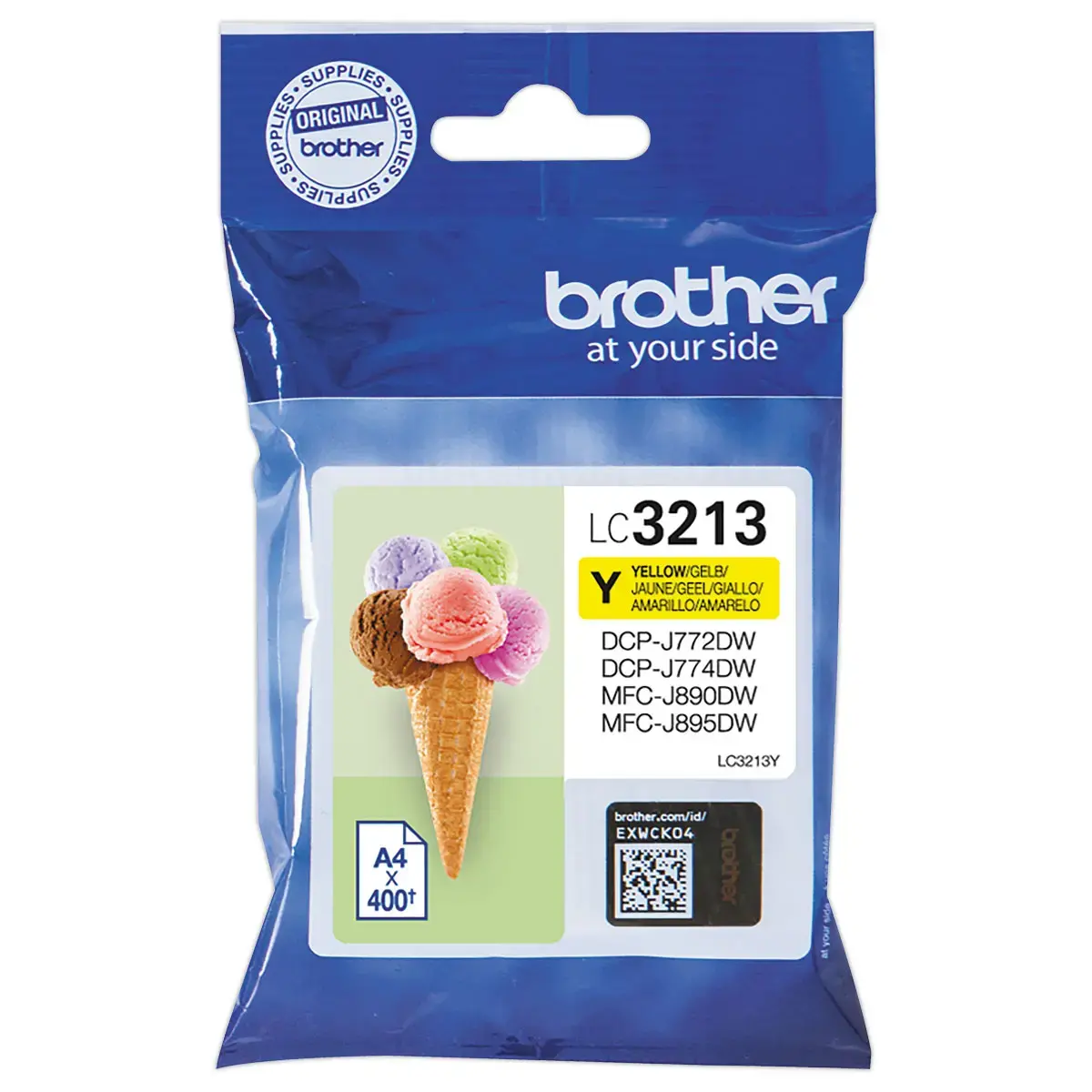Cartouche BROTHER LC3213 jaune