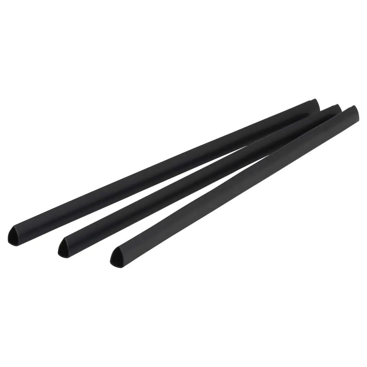 25 Baguettes à relier - 6 mm - Noir - Pavo