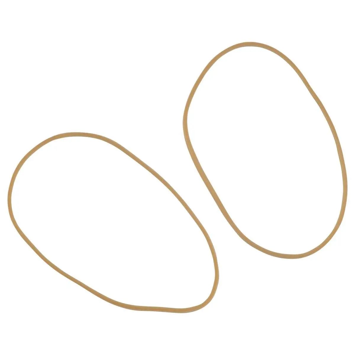Sachet de 1 kg de bracelets &eacute;lastiques &eacute;troits en caoutchouc - Blond - 100 mm - SIGN 