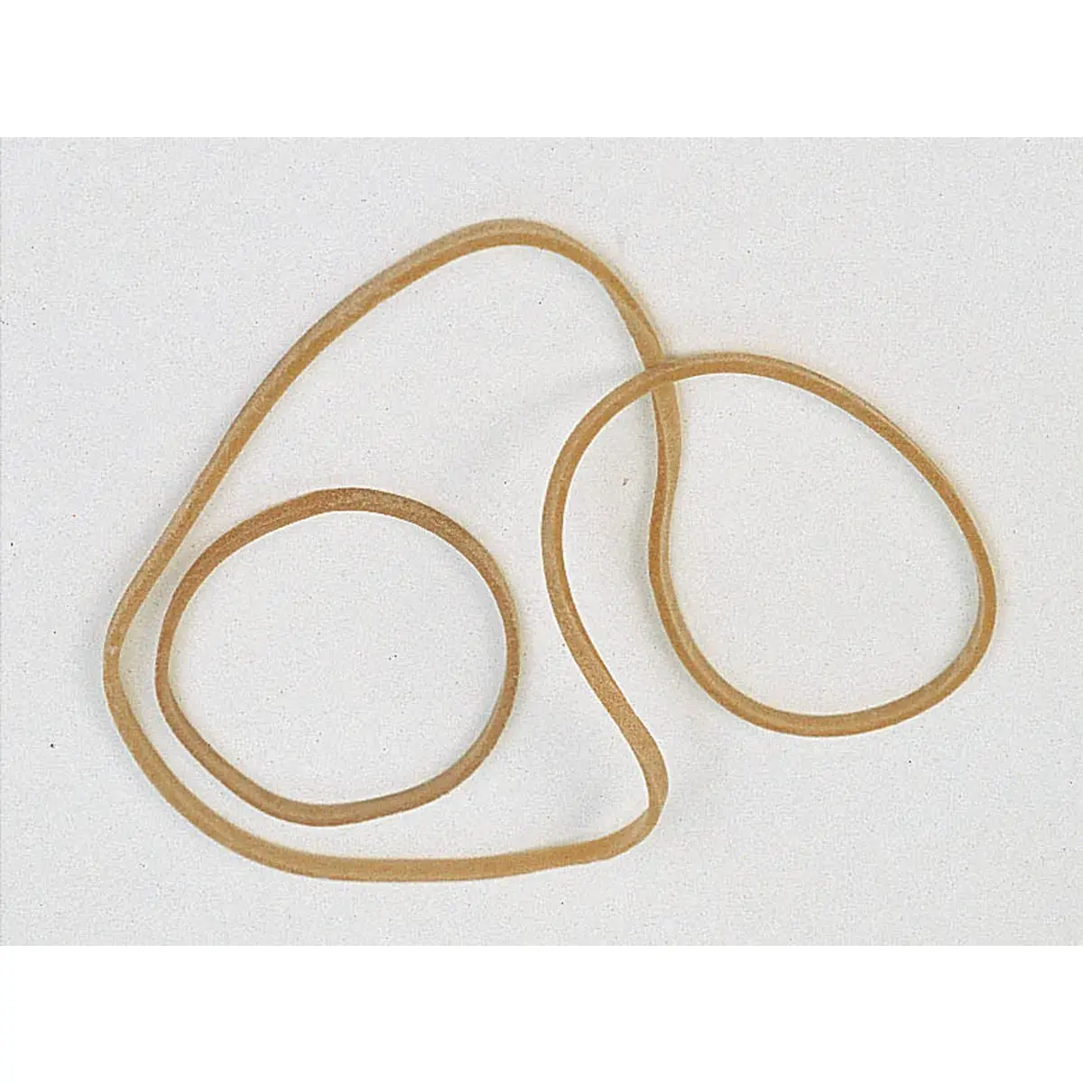 Sachet de 1 kg de bracelets élastiques étroits en caoutchouc - Blond - 100 mm - SIGN