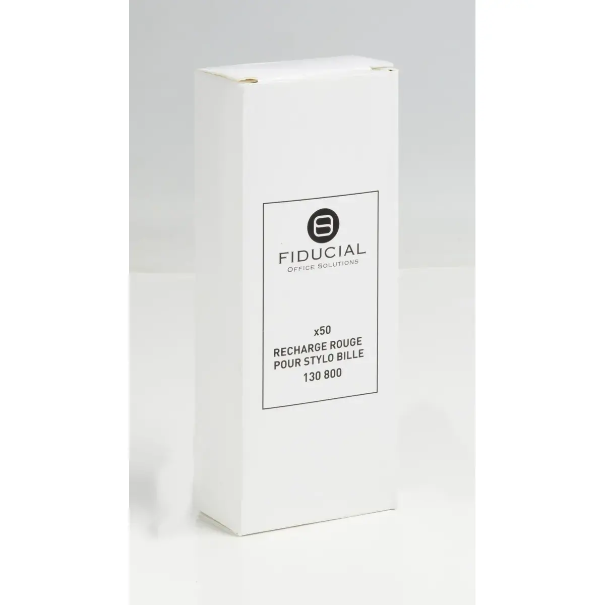 1 recharge stylo bille Fiducial pointe moyenne rouge