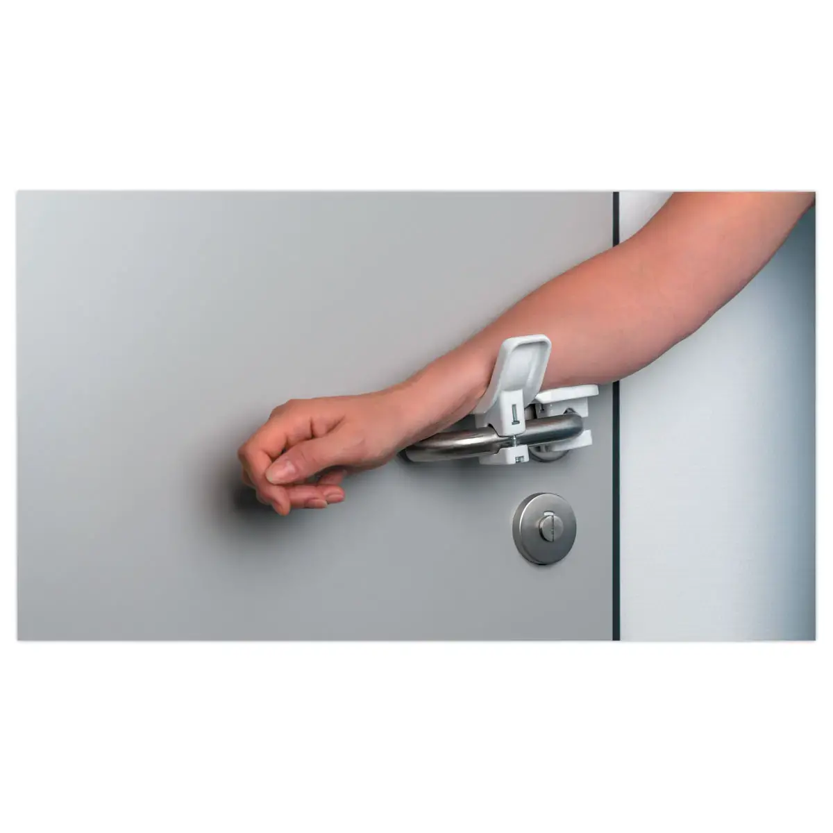 2 poign&eacute;e de porte, adaptateur ouverturesans les mains,handicap/hygi&egrave;ne 
