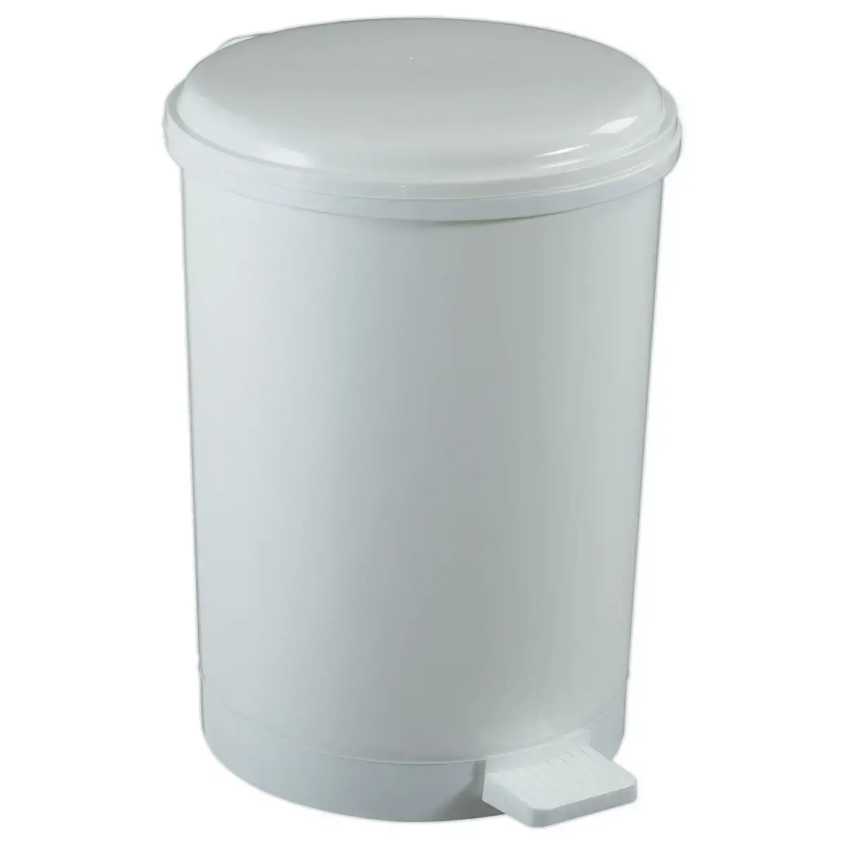 Poubelle à pédale plastique blanc 20 L