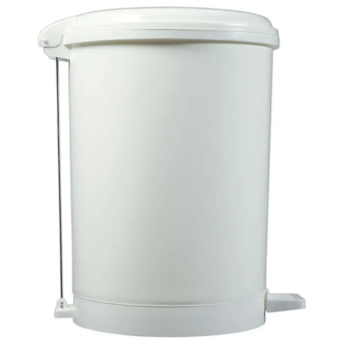 Poubelle à pédale plastique blanc 40 L