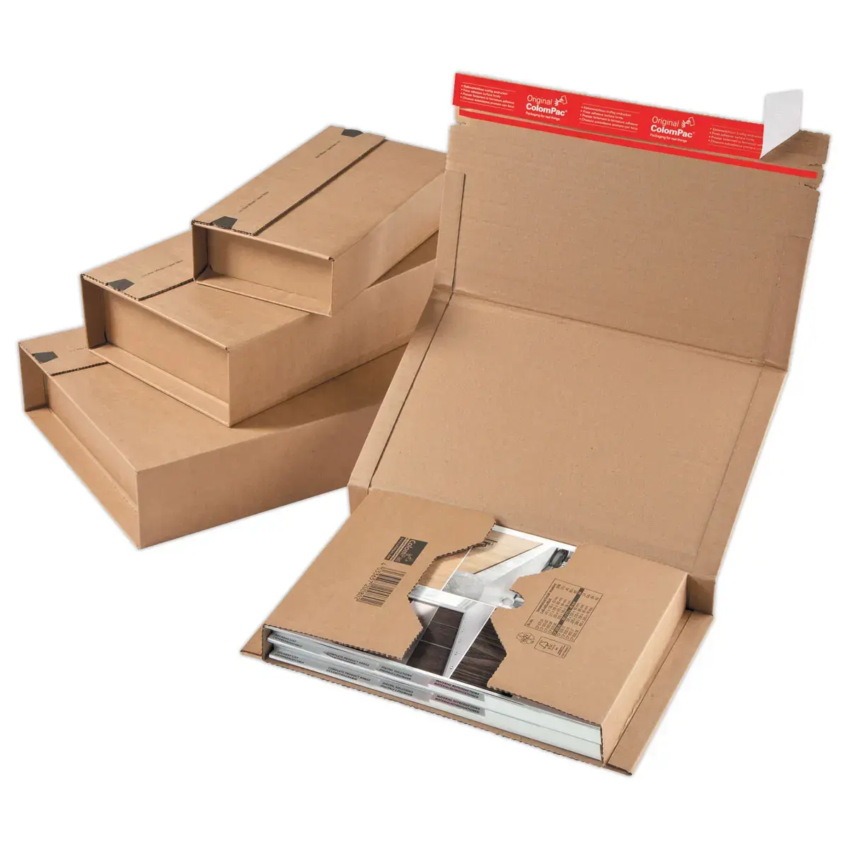 20 boîtes d'expédition COLOMPAC A5 217 x165 x 10 à 60 mm