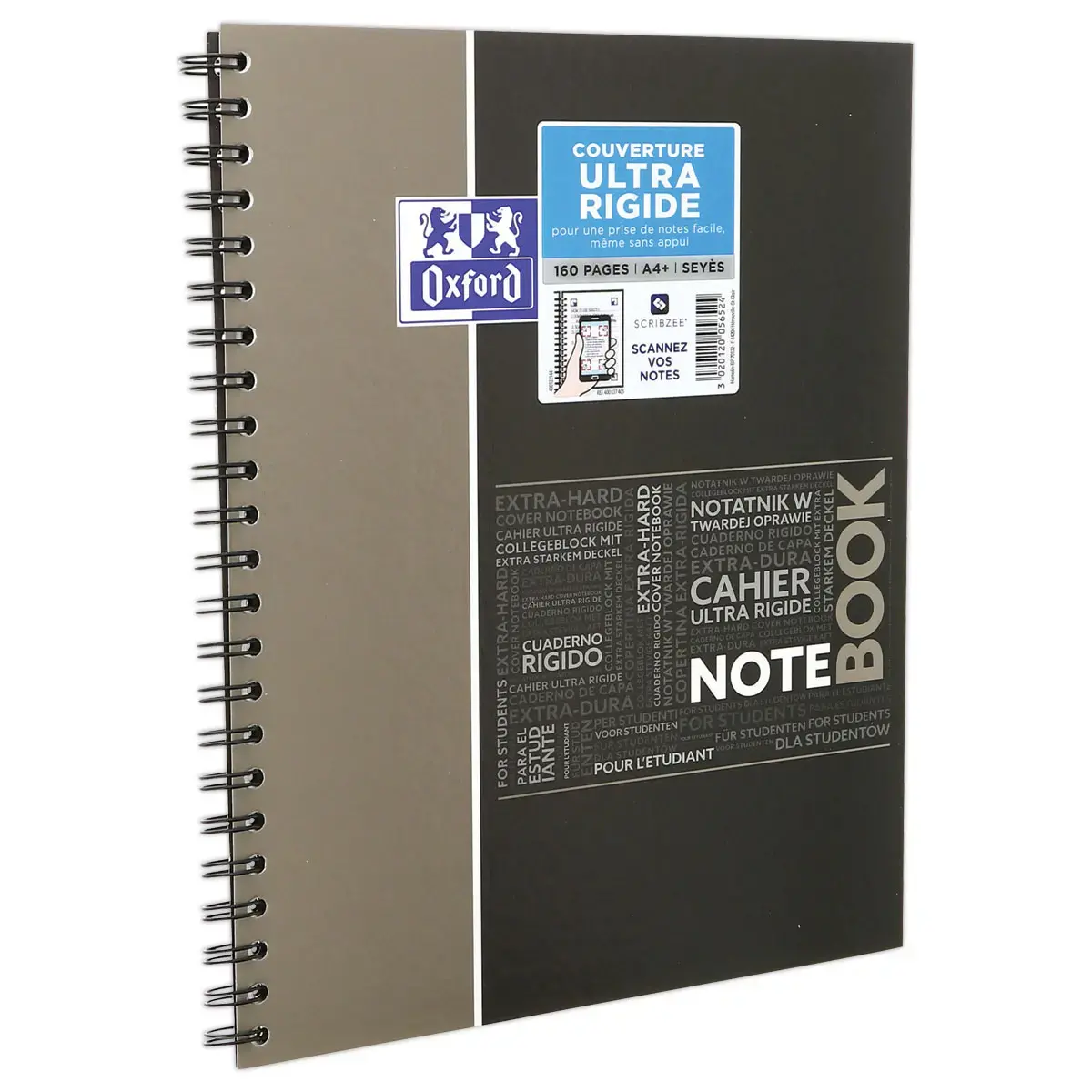 Cahier reliure intégrale Notebook Oxford A4+, seyès 160 p