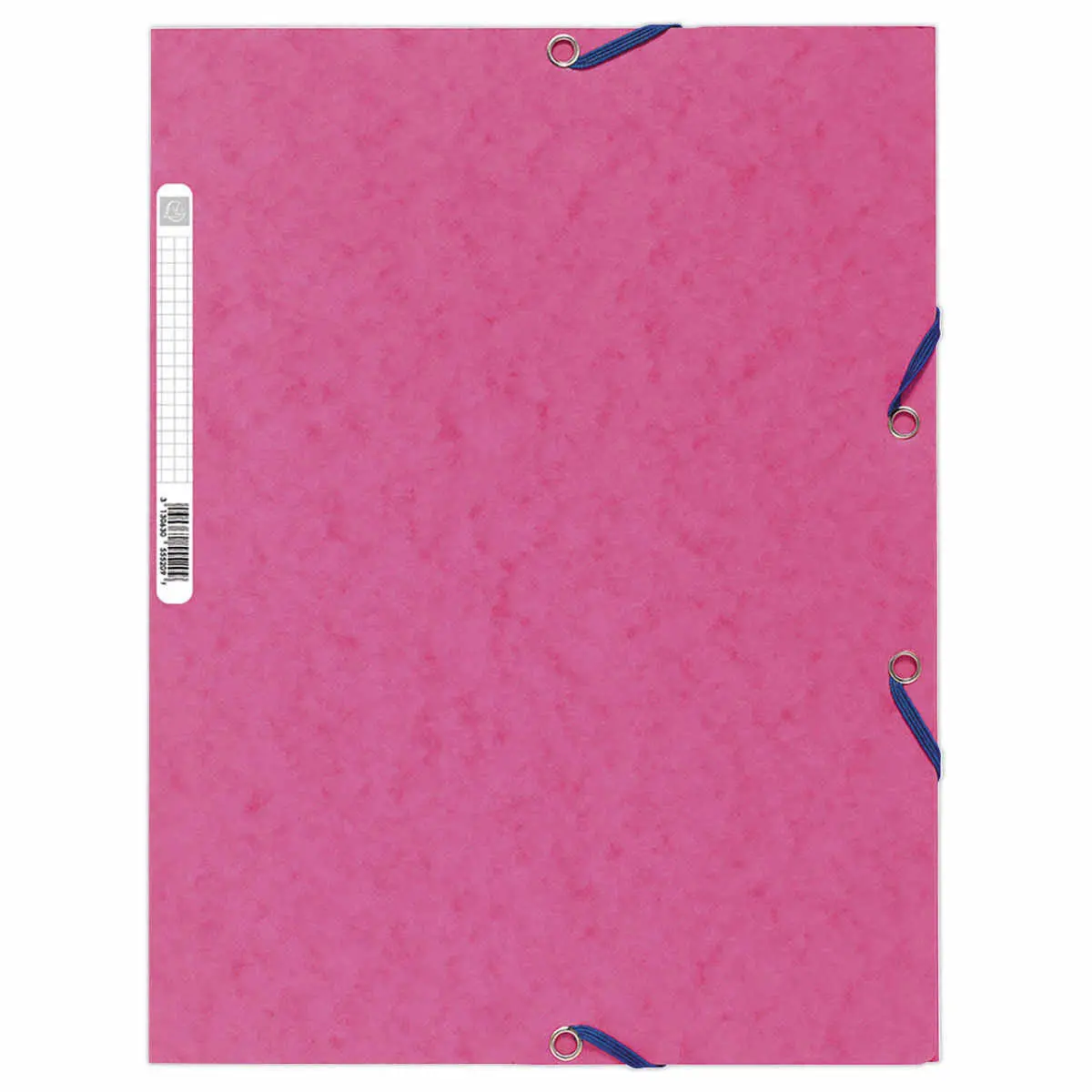 Chemise 3 rabats &agrave; &eacute;lastiques carte lustr&eacute;e - Rose - EXACOMPTA 