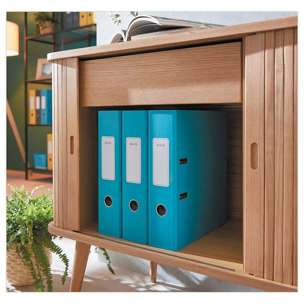Classeur à levier 180° Cosy - Bleu - LEITZ