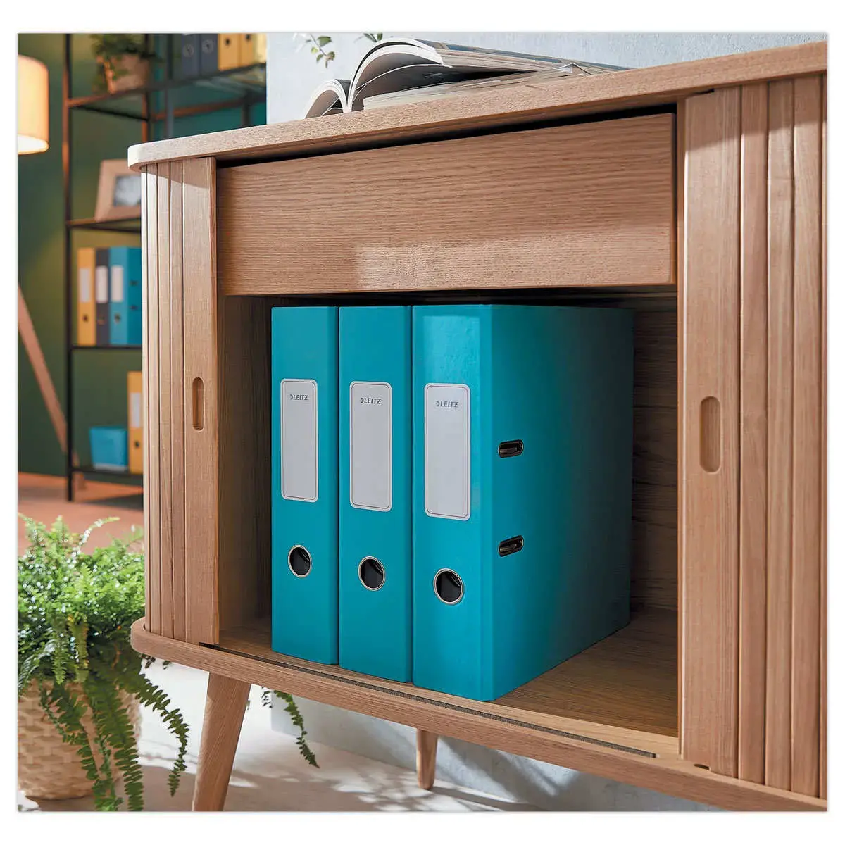 Classeur à levier 180° Cosy - Bleu - LEITZ