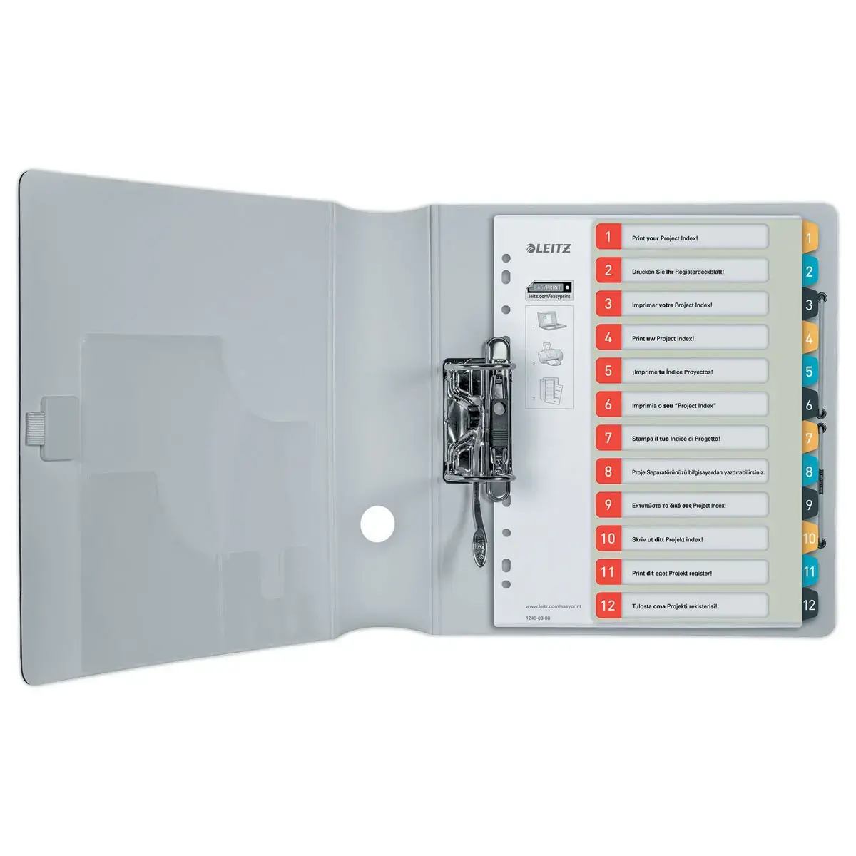 Jeu d'intercalaires imprimables - A4 - 12 onglets - LEITZ 