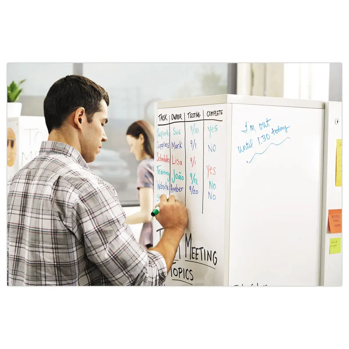 Tableau blanc adh&eacute;sif souple en rouleaux FlexWrite H 60,9 x L 91,4 cm 