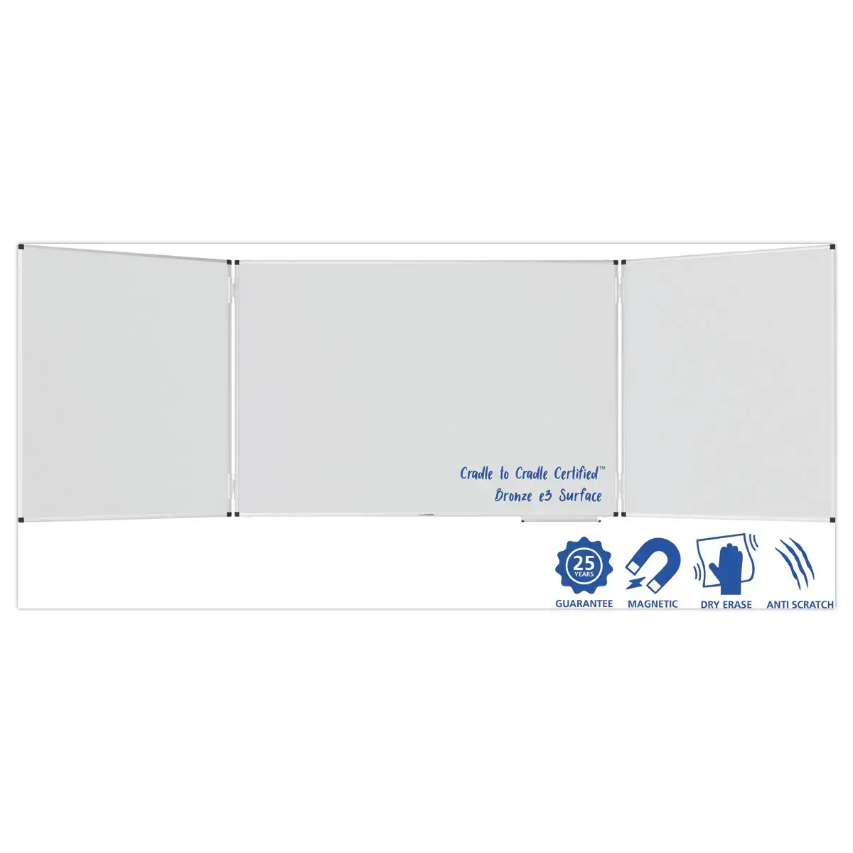 Tableau blanc magnétique - Triptyque - LEGAMASTER