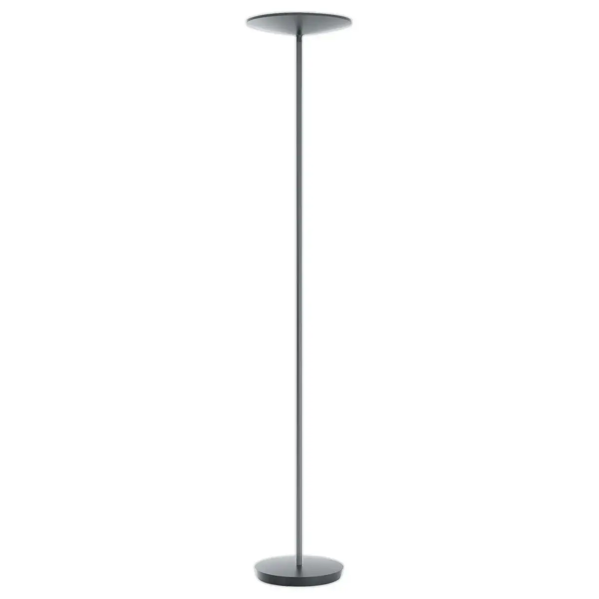 Lampadaire droit LED slim 30W noir, avec variateur noir