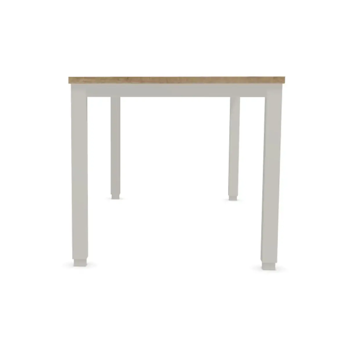 Bureau 180 x 80 ch&ecirc;ne vein&eacute; - pieds  aluminium 