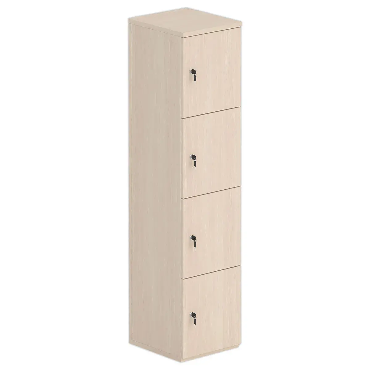 Tour 4 cases LOK 40x175 sans fente et clés, acacia clair