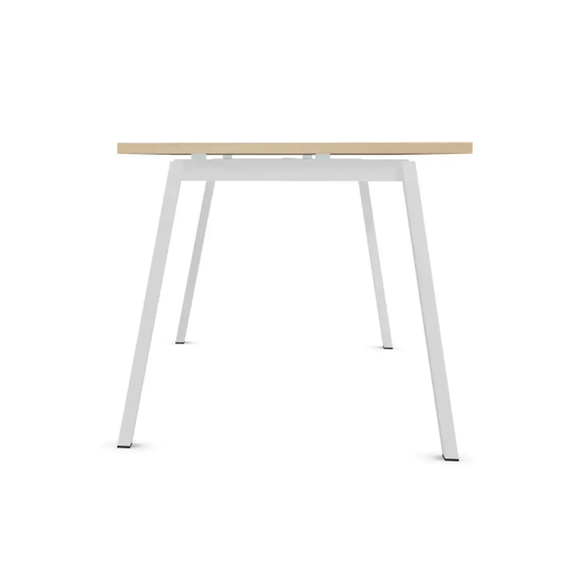 Bureau rectangulaire 180x80 Acacia Clair / piét. blanc BANGKOK