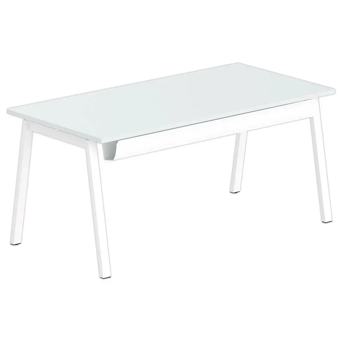 Bureau rectangulaire 160x80 Gris/ piét. Blanc BANGKOK