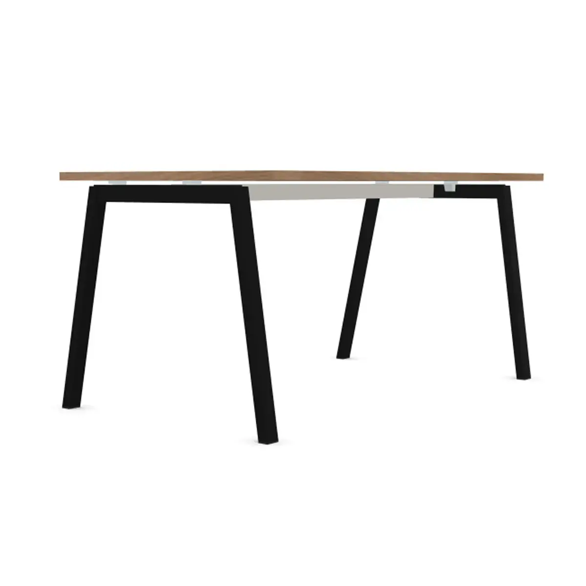 Bureau rectangulaire 160x80 Noyer / piét. Anthracite BANGKOK