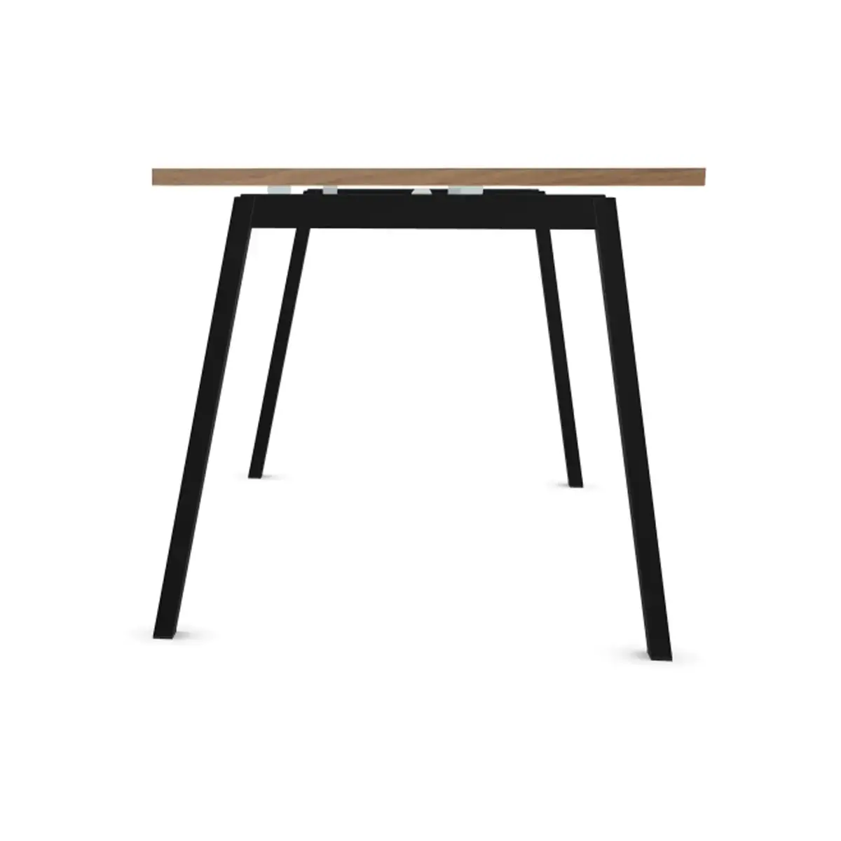Bureau rectangulaire 160x80 Noyer / piét. Anthracite BANGKOK