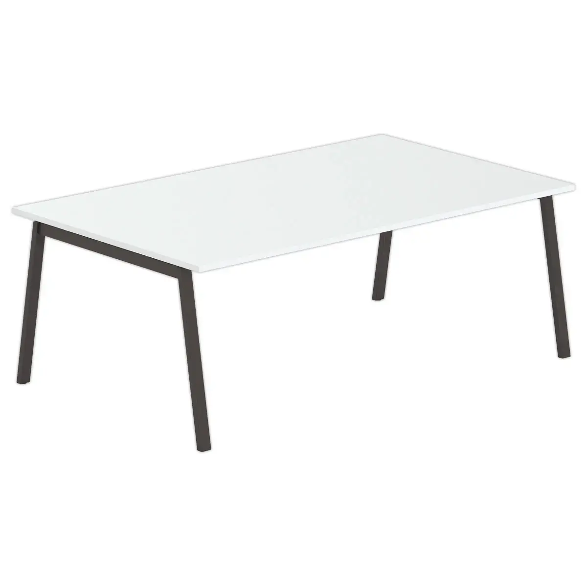 Table rectangulaire 200x120 Gris / Pi&eacute;t.Anthracite 