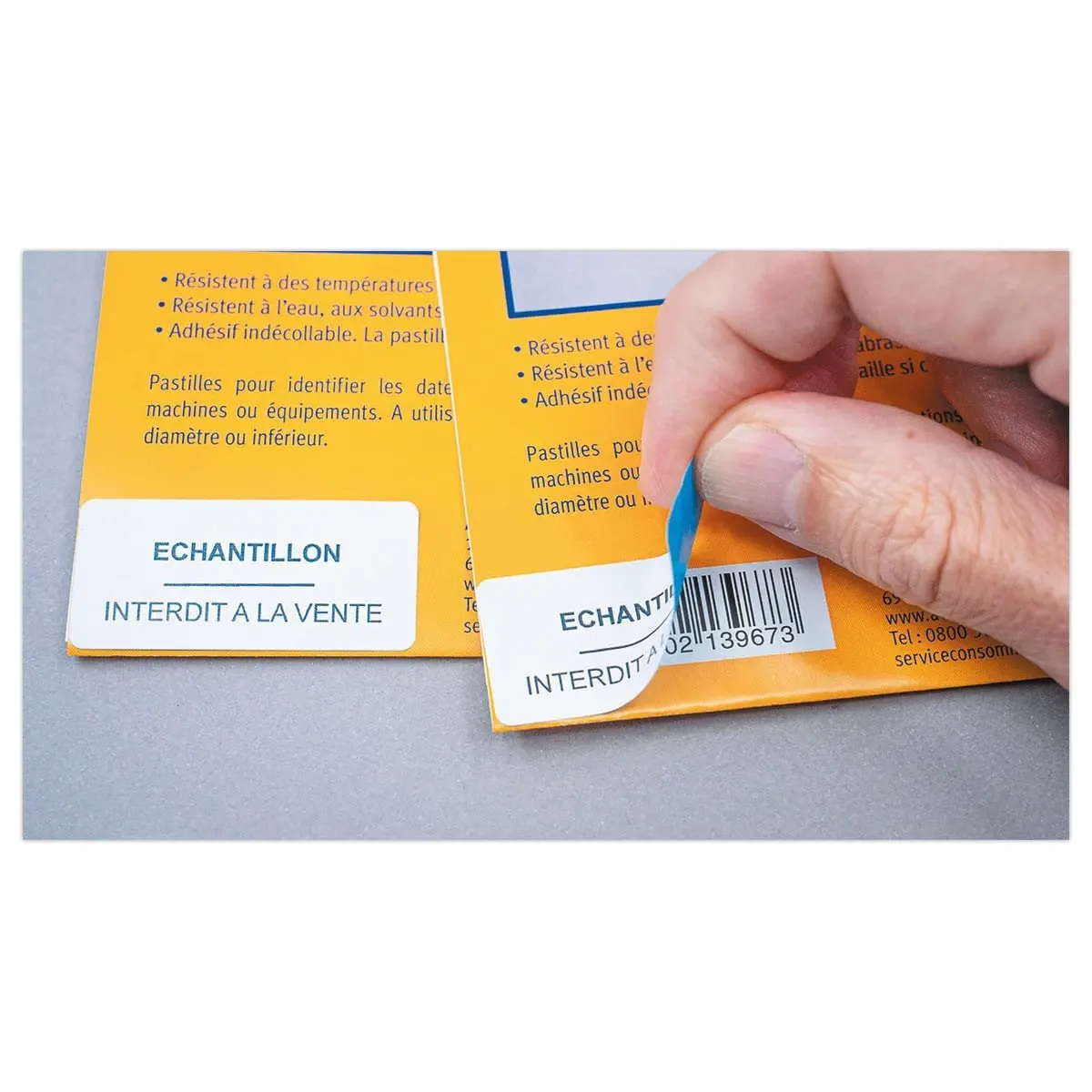&Eacute;tiquettes de masquage laser AVERY 45,7 x 21,2 mm 25 f x 48 &eacute;tiquettes 