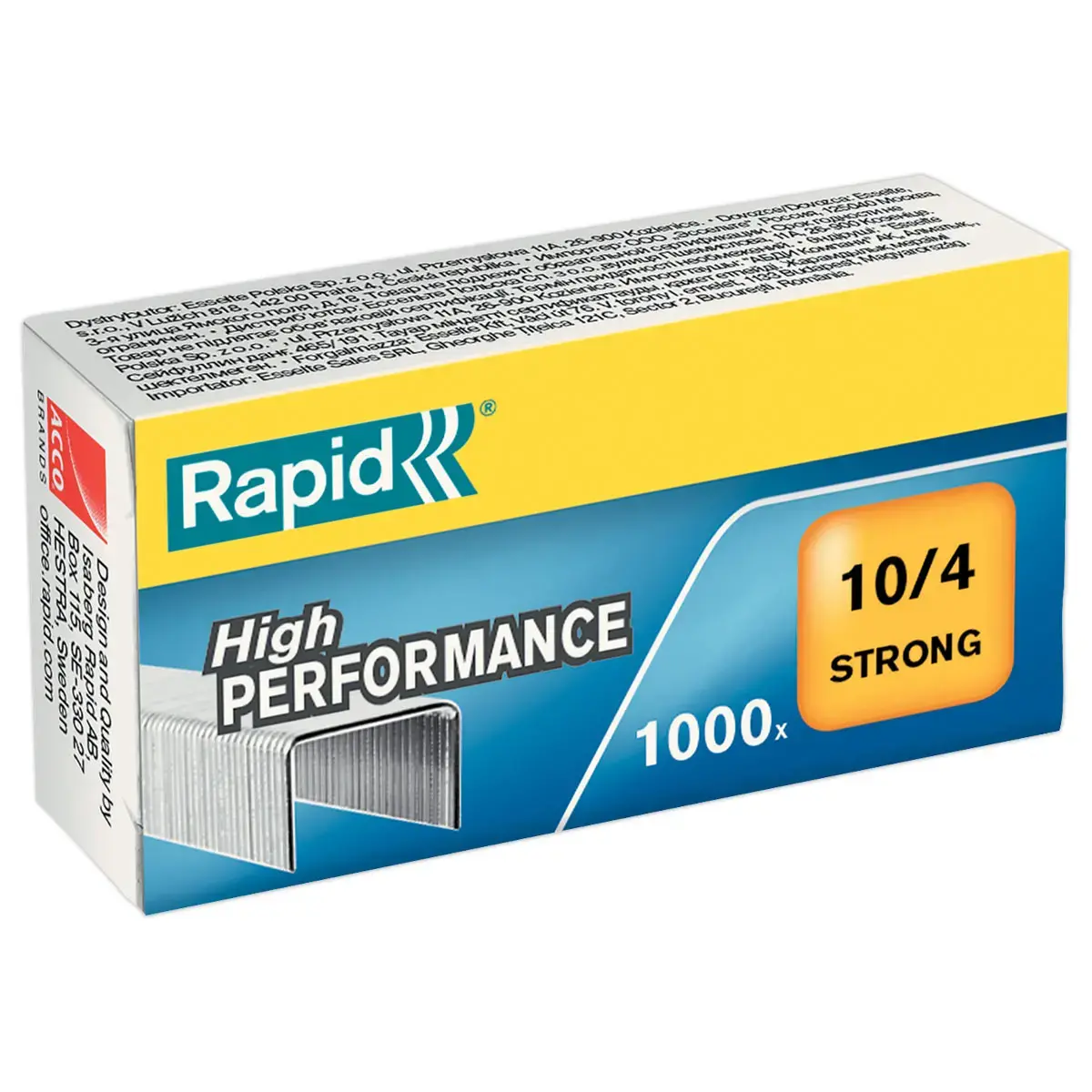 1000 Agrafes Rapid Strong N°10, 10/4mm - RAPID