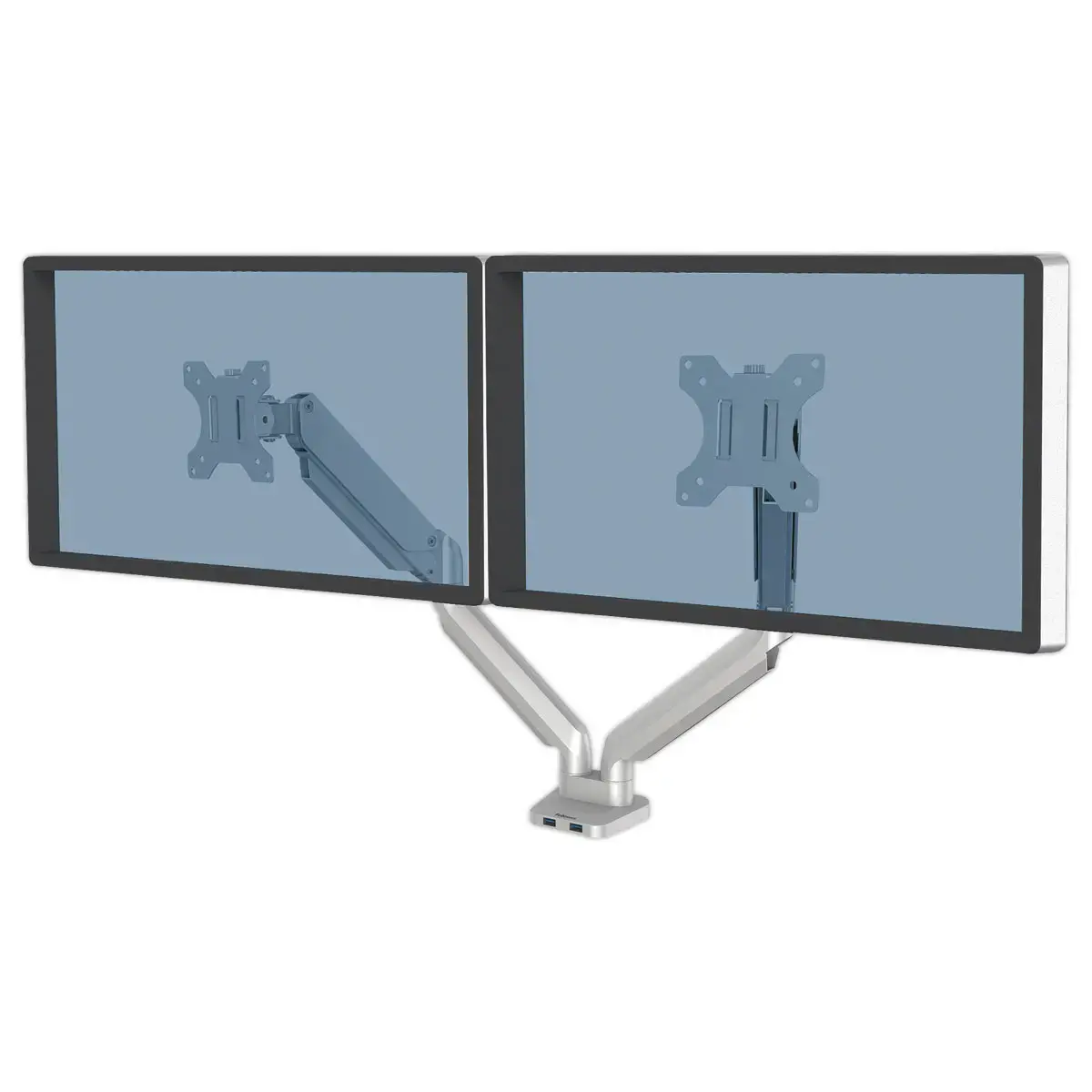 Bras porte-écrans double Platinum Series - Argent - FELLOWES