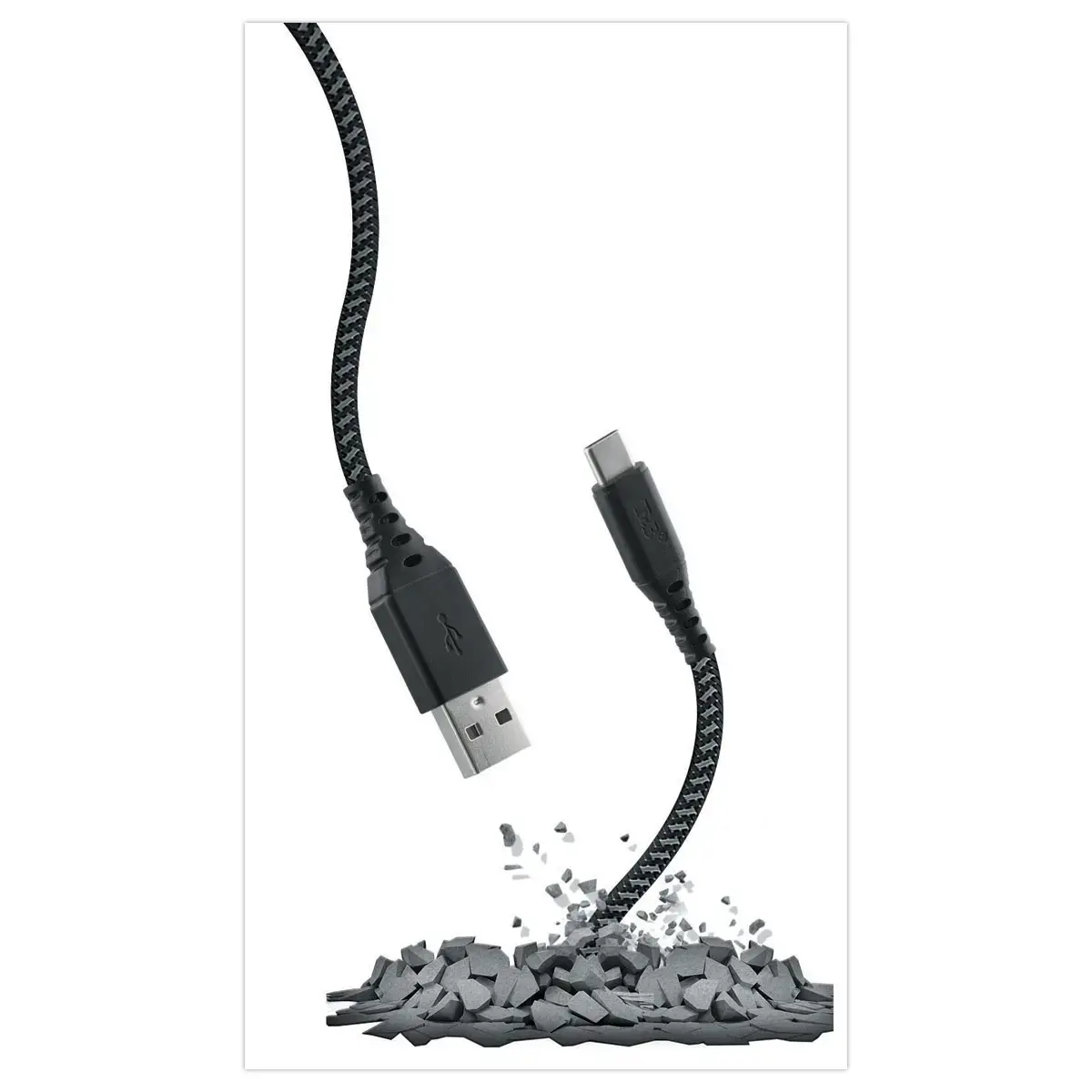 XTREM WORK - Câble renforcé USB-A versUSB-C - 1,5m