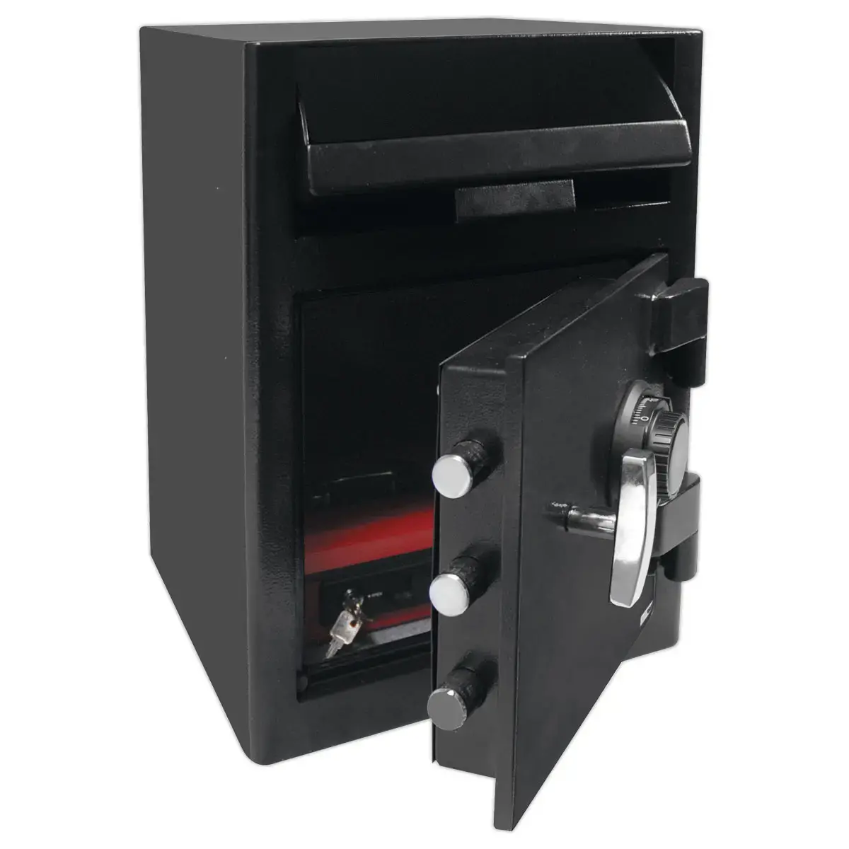 Coffre de d&eacute;p&ocirc;t avec serrure &agrave; combinaison m&eacute;canique 17 L 
