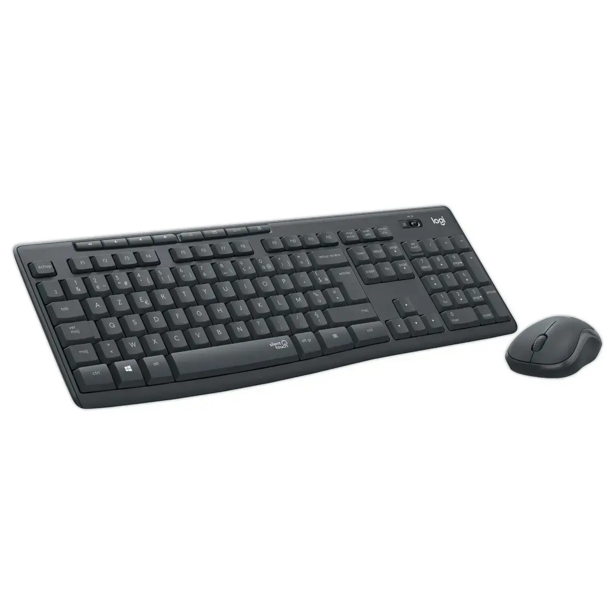 Kit silencieux clavier + souris sans fil MK295 - AZERTY - LOGITECH 