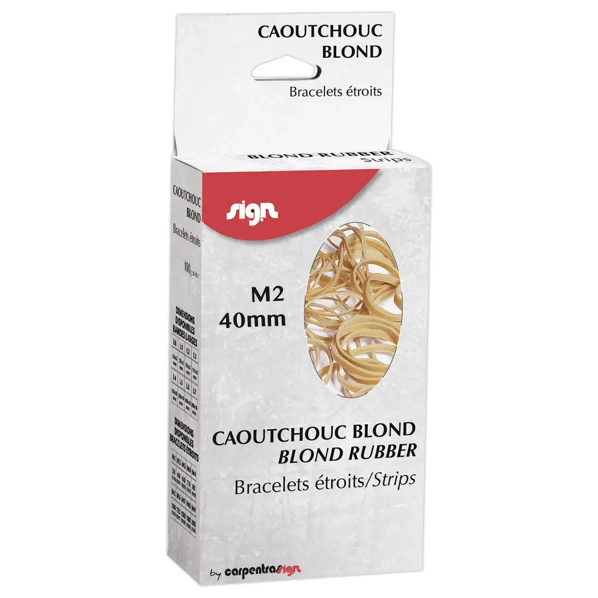 10 bte 100 g bracelet blond 40mm 