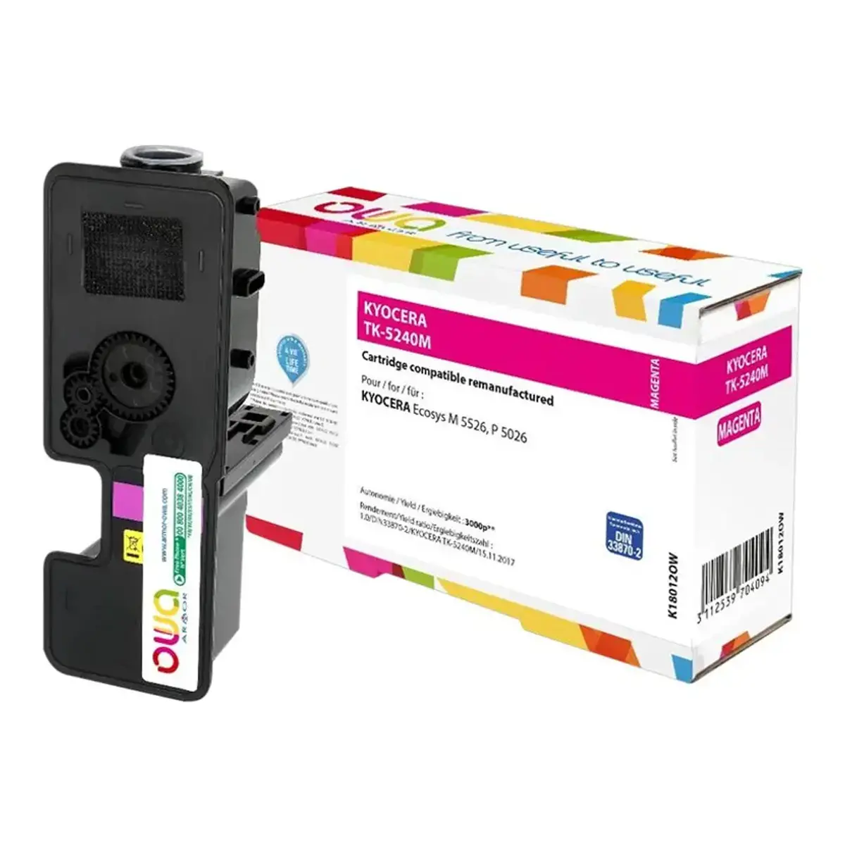 Toner éq. KYOCERA TK-5240 M - Magenta - OWA