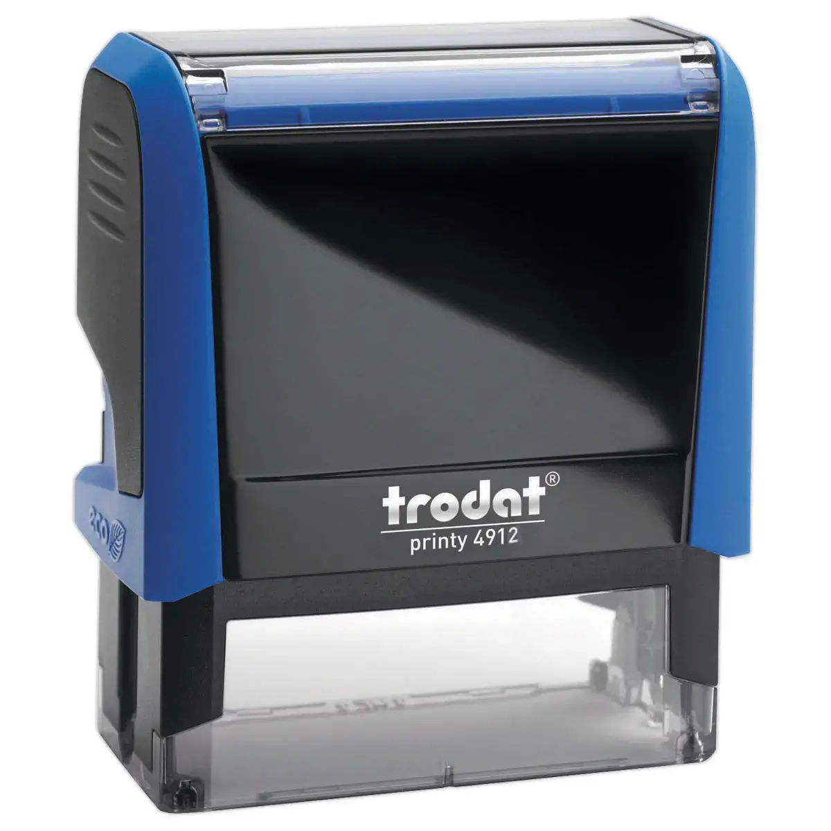 Timbre personnalisable Printy 4912 - Boîtier bleu - Encre noire - TRODAT