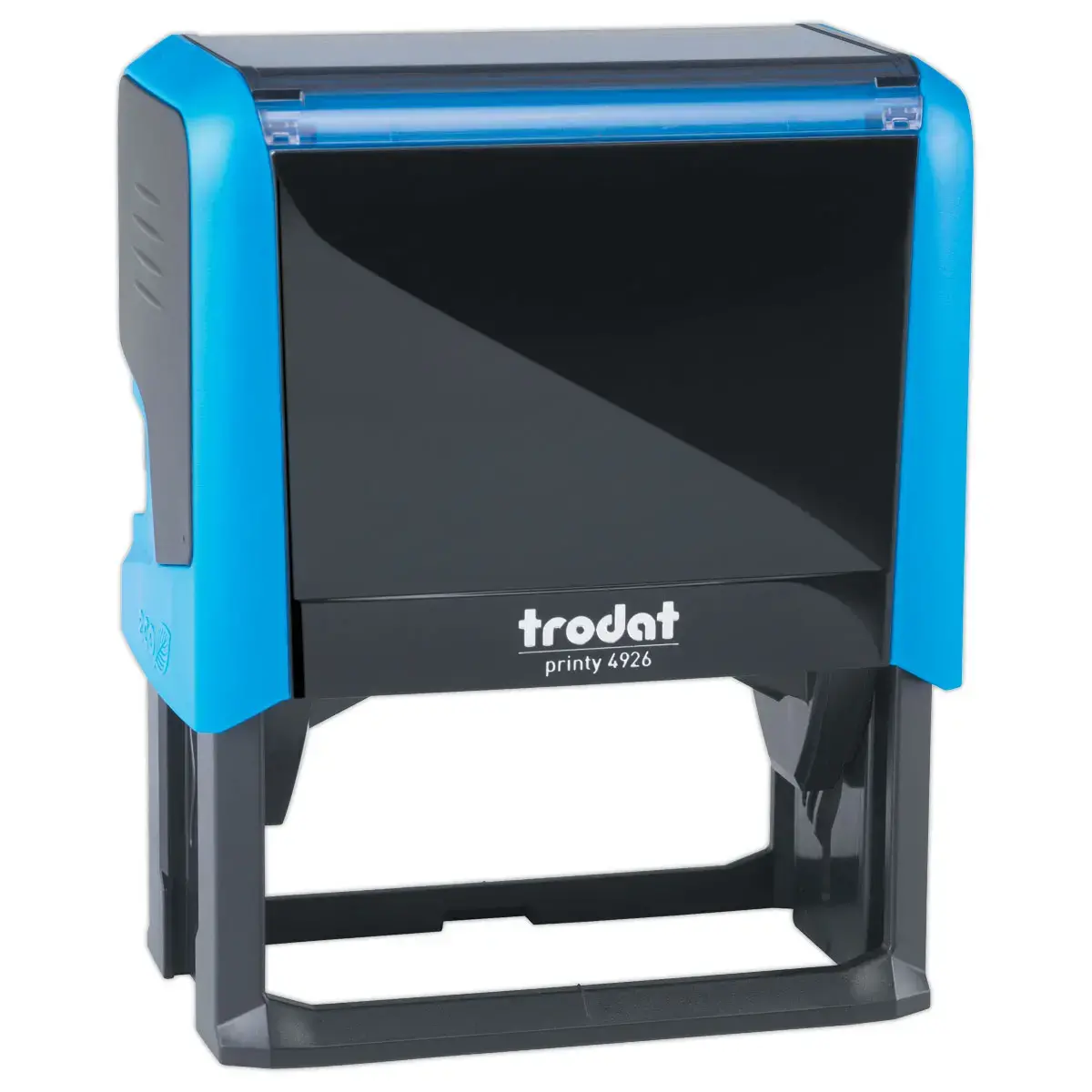 Timbre personnalisable Printy 4926 - Boîtier bleu - Encre noire - 75x 38 mm - 9 lignes max.
