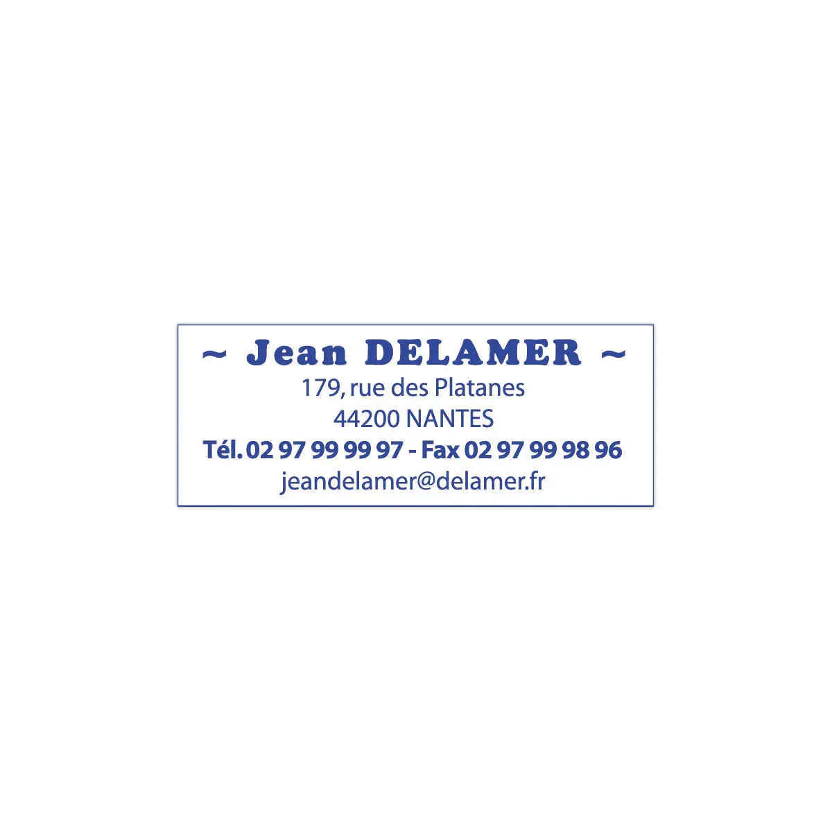 Timbre personnalisable Printy 4913 - Encre bleue - 6 lignes max - TRODAT 