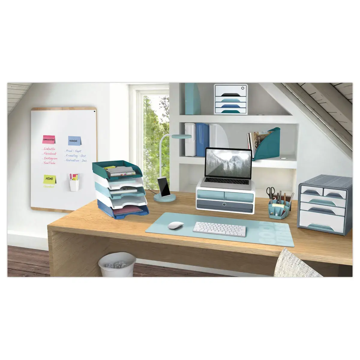 Mini module de rangement Riviera Multicolore Dim 18,6 x 18,5 H 17,5 cm