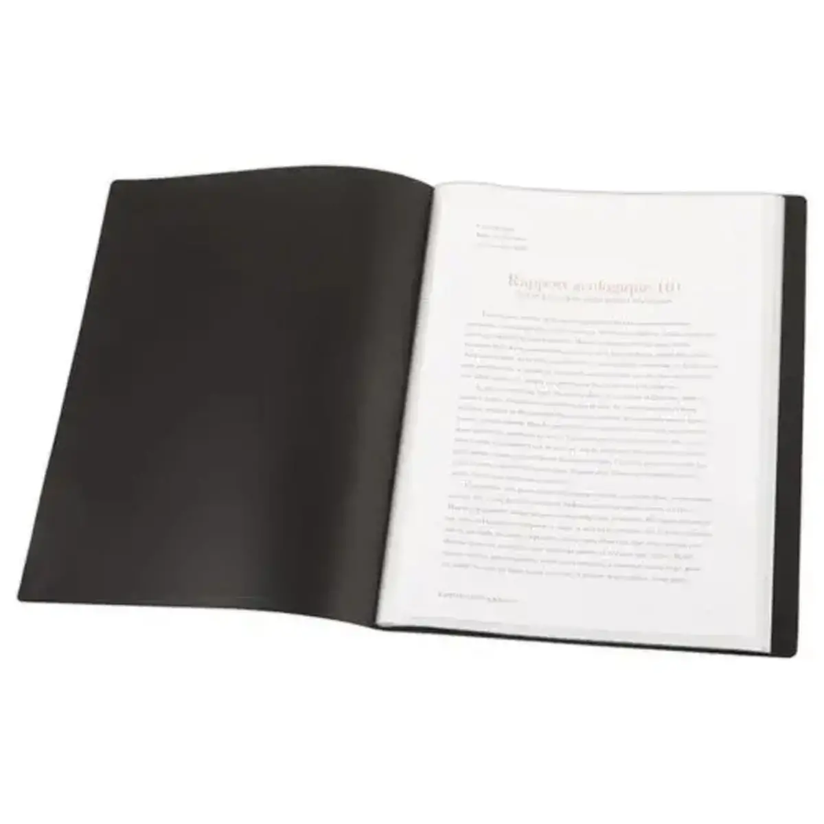 Prot&egrave;ge-documents - A4 - 60 poches - Noir 