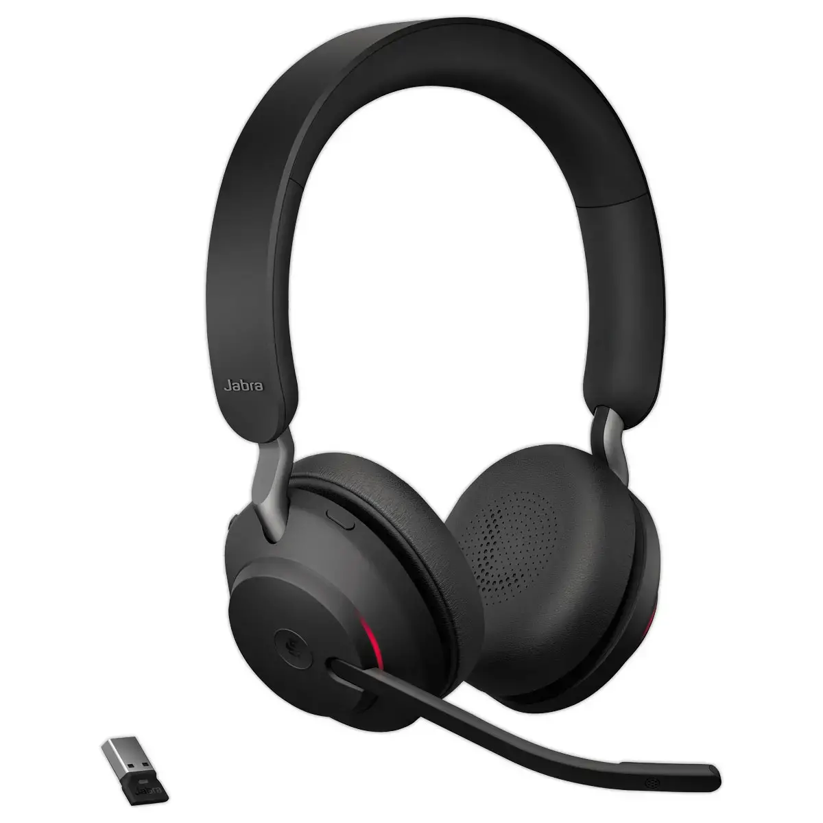 Micro-casque Evolve2 65 – Sans fil connexion USB-C – 2 écouteurs – Noir – Jabra