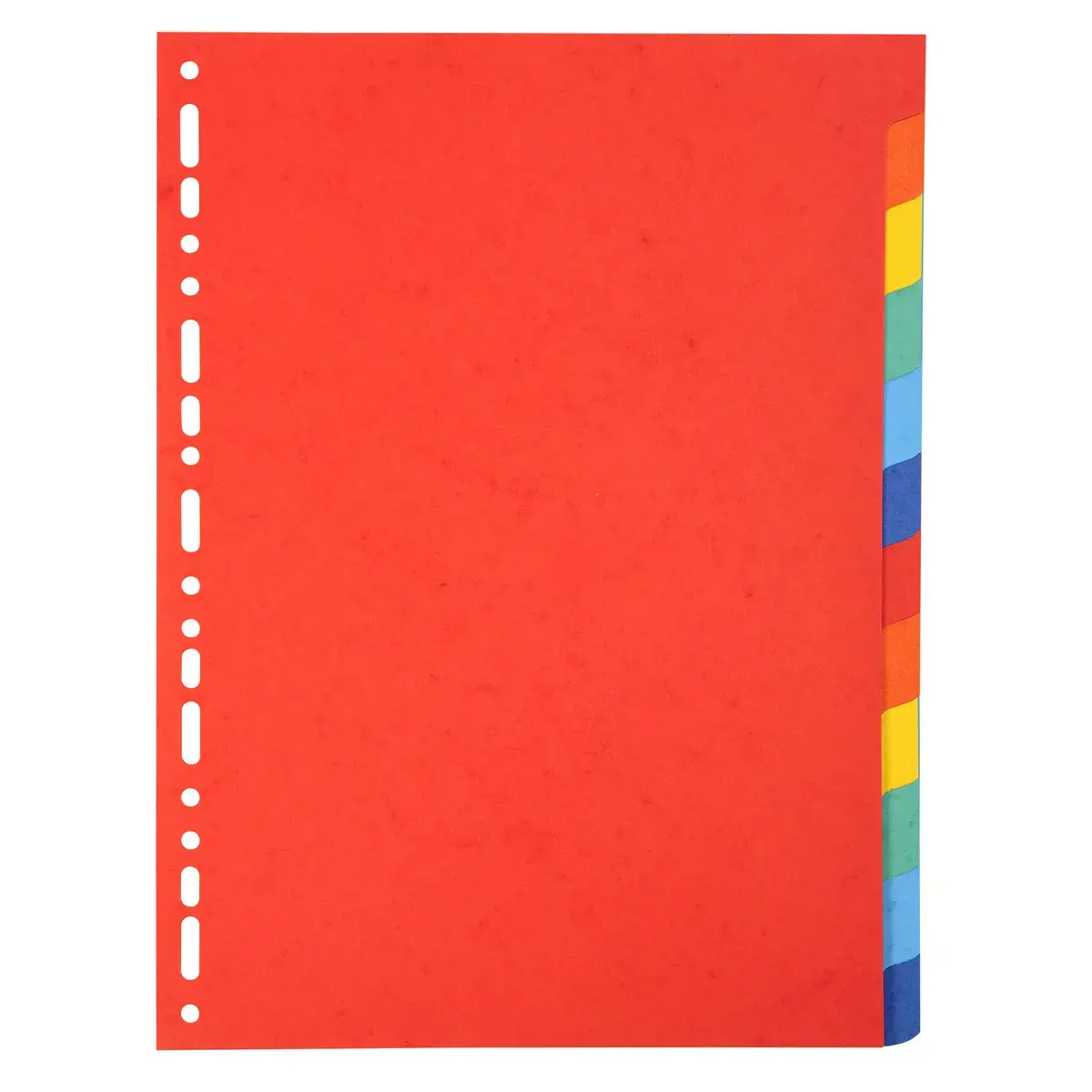 Jeu d'intercalaires - Carte recyclée 3/10e - A4 - 12 touches - Exacompta