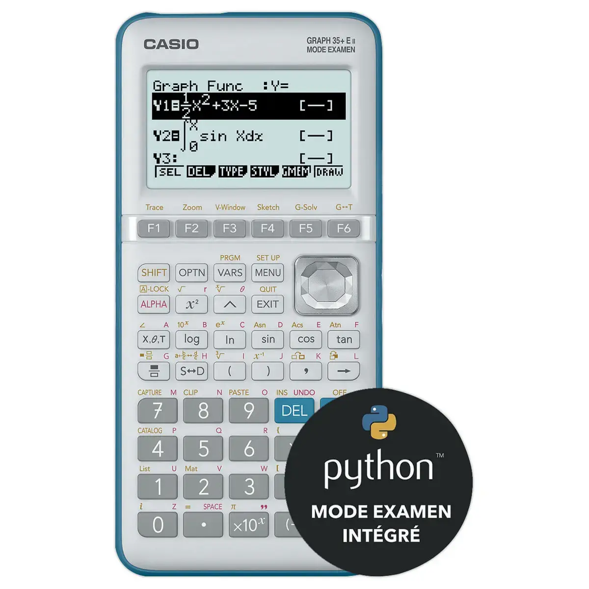 Calculatrice GRAPH 35+E II – Mode examen – Python intégré – CASIO
