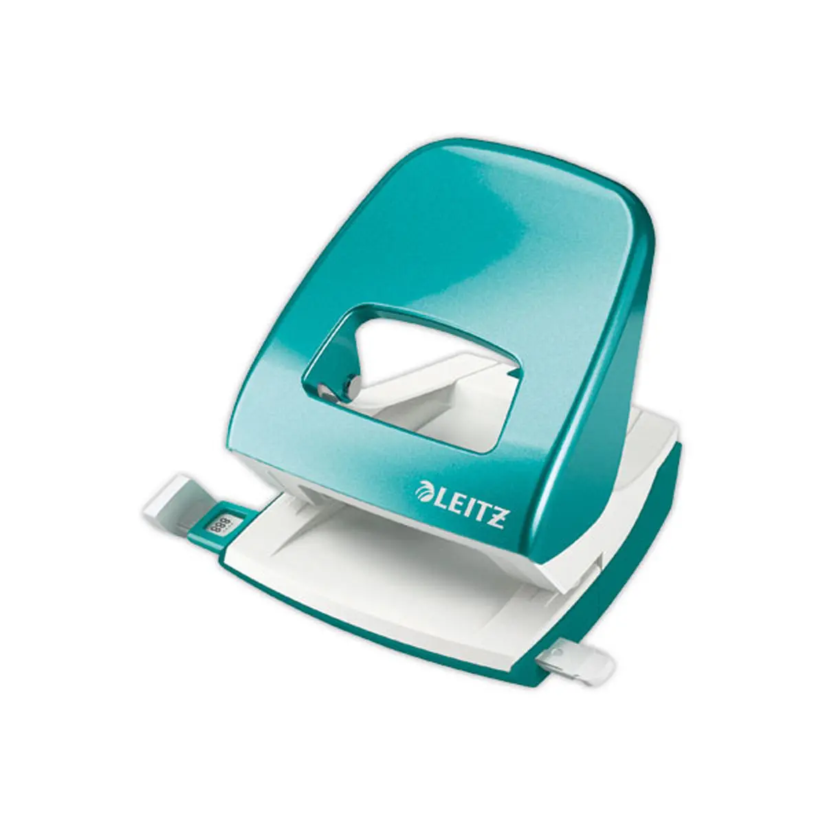 Perforateur blanc 2 trous coloré 30 feuilles - Vert menthe - LEITZ
