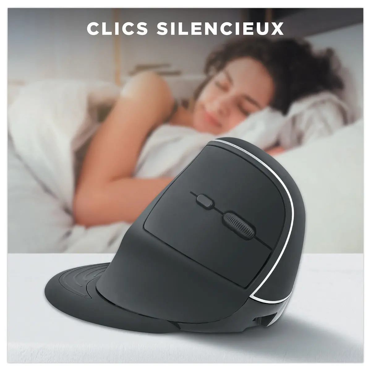 Souris sans fil ergonomique - Rechargeable - Droitier - T'nB